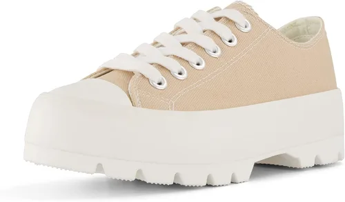 Miniatura 2 de CUSHIONAIRE Vasco Low Top - Tenis de lona para mujer + espuma viscoelástica, Negro