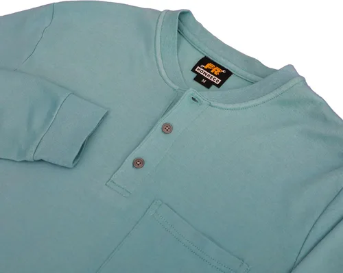 Miniatura 77 de KONRECO Camisas FR para hombre resistentes al fuego/ignífugo CAT2 7oz algodón dos tonos y camisa Henley