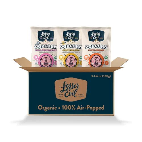 Miniatura 14 de LesserEvil Palomitas de maíz orgánicas "Avocado-licious", exclusivo de Amazon, calidad premium, mínimamente procesado, sin aceite vegetal, 4.6