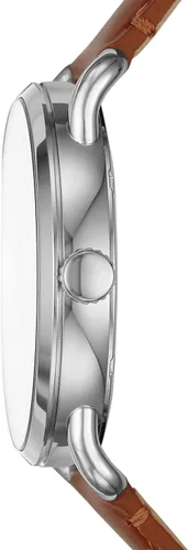 Miniatura 2 de Fossil Copeland - Reloj de cuarzo de acero inoxidable con correa de piel para hombre