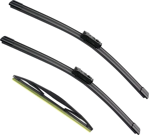Miniatura 9 de Juego de 3 limpiaparabrisas de 24 + 17 pulgadas con limpiaparabrisas trasero de 12 pulgadas de repuesto para Toyota Rav4 2006-2012, calidad original