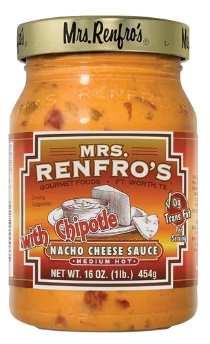Mrs. Renfro's Salsa de queso nacho con chipotle, 16 oz (paquete de 2)