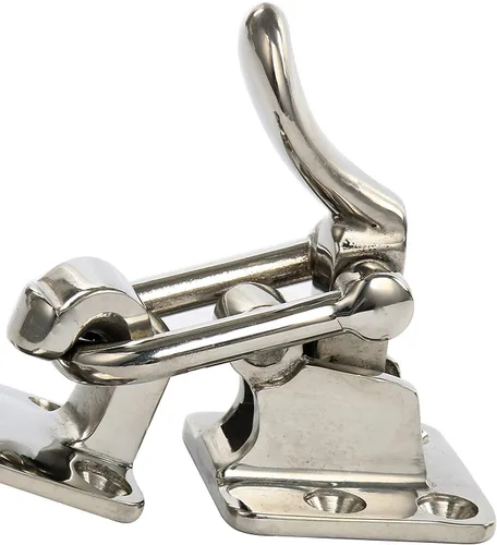 Miniatura 2 de Amarine Made Par de cerrojo de acero inoxidable con cierre de abrazadera de 90 grados para barco, caravana, puerta de escotilla de ático