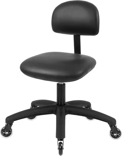 Miniatura 20 de Serie FSS Silla de asiento cuadrado de altura baja (43.2 cm - 55.9 cm) de asiento. Vinilo de tela - para oficina, garaje, escritorio, taller