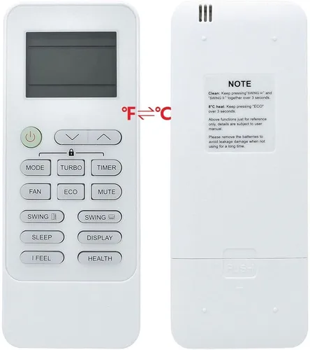 Miniatura 2 de 190424(XHY-S) ℉℃ A/C Control remoto para aire acondicionado TCL GYKQ-52, para Aurus Mini-Split (asegúrate de que tu viejo es idéntico al primero)