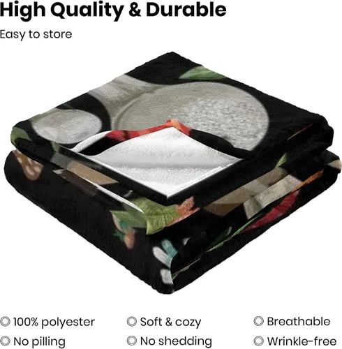 Miniatura 3 de Manta de hongo, regalos para mujeres, manta de franela de vellón suave y acogedora para todas las estaciones, para sofá, sillón, manta de decoración