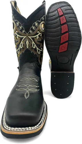 Miniatura 3 de Western Shops - Botas vaqueras de piel auténtica para hombre