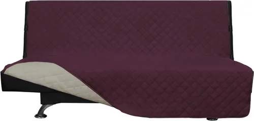 Miniatura 26 de Easy-Going - Funda para sofá, futón y sillón sin reposabrazos, reversible, resistente al agua, para mascotas y niños (azul oscuro/azul claro)