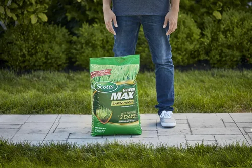 Miniatura 10 de Scotts Green Max Lawn Food, fertilizante para césped y suplemento de hierro para césped más verde, 10,000 pies cuadrados, 33.33 libras.