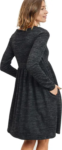 Miniatura 3 de HELLO MIZ Vestido de punto de maternidad con bolsillo para mujer