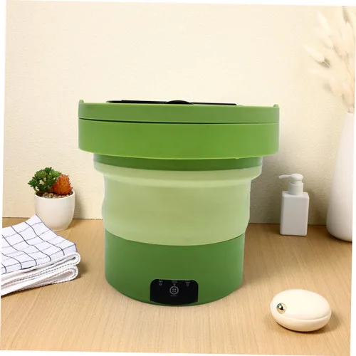 Miniatura 6 de Kisangel Portable Clothes Washer Compact Foldable Design Lightweight Washer Machine for Travel Dorm Apartment Camping US Plug