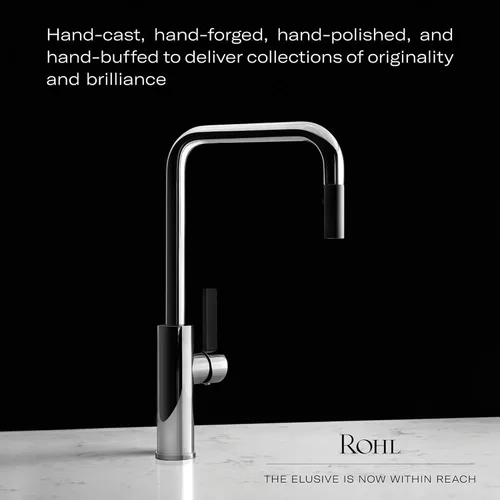 Miniatura 5 de Rohl 5927-68 FIRECLAY Fregaderos de cocina, 17-7/8 pulgadas de ancho por 17-1/2 pulgadas de profundidad por 9 pulgadas de alto, Pergame (68)