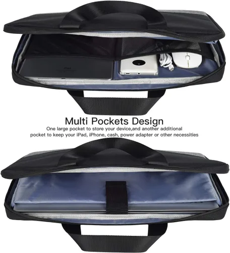 Miniatura 4 de Funda para laptop de 17.3 pulgadas, para hombre y mujer, TSA para HP Envy 17/Pavilion 17/OMEN 17, Dell G3 G7 17.3/Inspiron 17, Acer Aspire 17, Negro