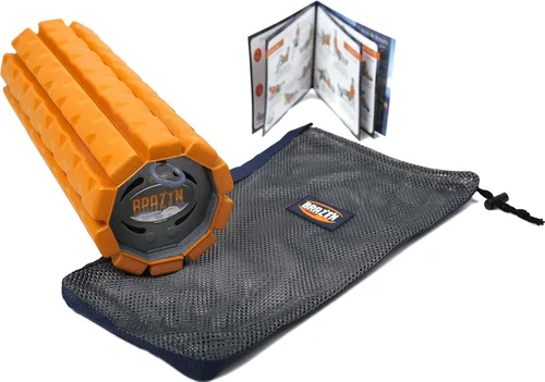 Miniatura 3 de Rodillo de espuma Brazyn Morph (Bravo-Naranja): Rodillo de espuma plegable de viaje para alivio del dolor de espalda, recuperación muscular después
