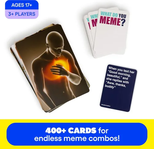 Miniatura 4 de WHAT DO YOU MEME? Juego básico (versión original) - El divertido juego de fiesta para adultos para amantes de los memes