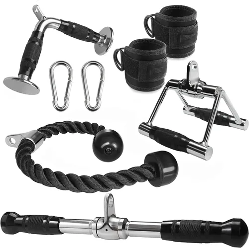 Accesorio para Máquina de Cable, Accesorios de Jalón LAT, Accesorios de Gimnasio en Casa, Accesorio de Jalón para Tríceps