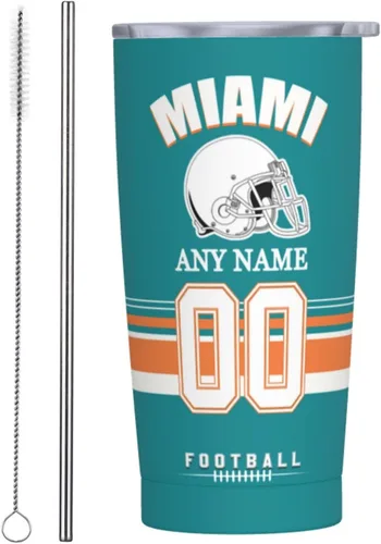 Miniatura 35 de Vaso Arizona personalizado, vaso con nombre y número personalizados, taza de café de viaje de acero inoxidable que mantiene las bebidas frías