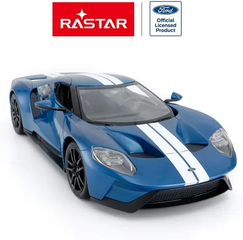 Miniatura 3 de RASTAR Auto RC 1/14 Ford GT Control remoto RC Race Toy Car para niños, puertas abiertas por manual, azul (2.4 GHz)
