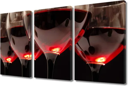 Miniatura 31 de Obra de arte para paredes del hogar, 3 paneles de letras de vino tinto, pinturas de corcho, impresiones HD, arte de pared de corcho de vino sobre