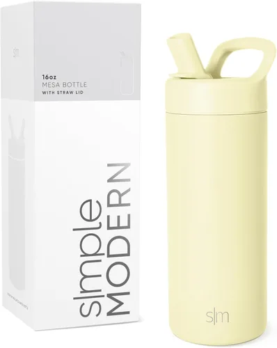 Miniatura 21 de Simple Modern Botella de agua con tapa de pajilla Termo de acero inoxidable aislado Botellas de agua reutilizables para viajes para gimnasio