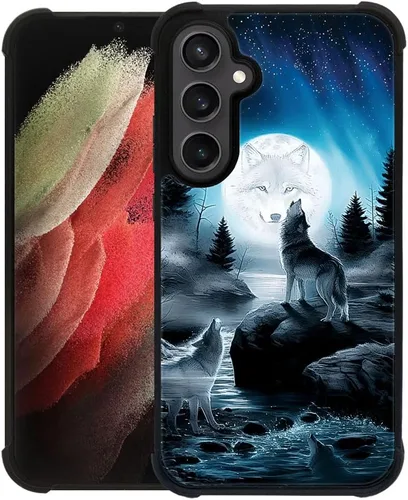 Miniatura 333 de CARLOCA Funda compatible con Samsung Galaxy S22 Ultra, diseño gráfico de Star Howling Wolfs Samsung Galaxy S22 Ultra, diseño gráfico, a prueba