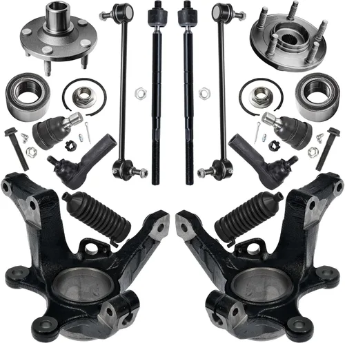 Miniatura 84 de Detroit Axle - Nudos de dirección delanteros de 2.5L de 2 piezas para Toyota 12-17 Camry, 2 nudos de dirección y conjunto de rodamiento de rueda