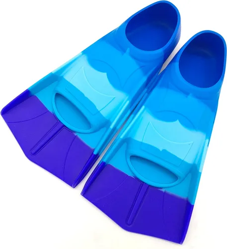 Miniatura 64 de Gugmoy Kids Swim Fins,Comfortable Silicone Flippers for Swimming and Diving,Size Suitable Beginners Kids Girls Boys Adults