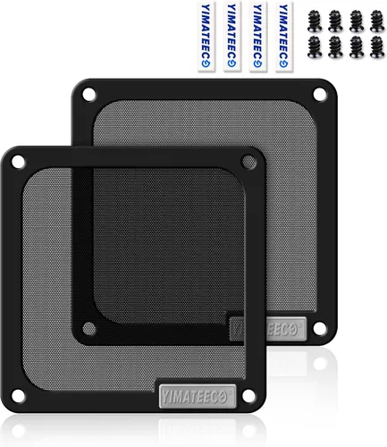 Miniatura 10 de Filtro de polvo PC 120mm para enfriador de computadora/PSU/Routers Nylon 80 malla, Marco magnético Filtro de malla para ventilador de PC enfriador