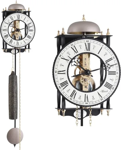 Miniatura 3 de Hermle Reloj de pared clásico con cadena de 8 días con campana en la hora-70503-000701