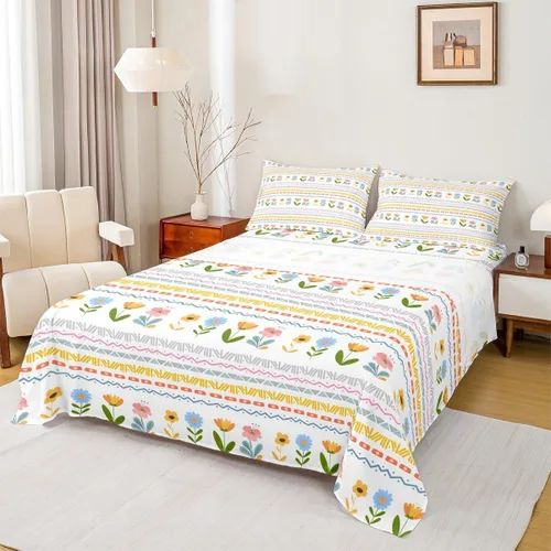 Miniatura 11 de Juego de sábanas con estampado camuflaje de la bandera estadounidense tamaño King, de Castle Fairy. Juego de ropa de cama de lujo de microfibra
