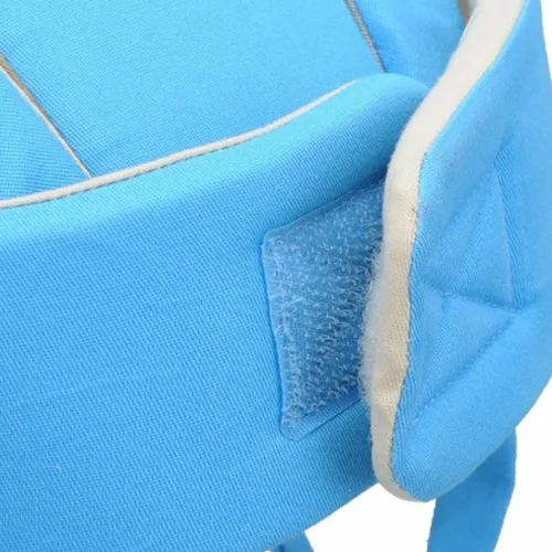 Miniatura 4 de Casco de seguridad ajustable para bebé, protección para la cabeza, sombrero de protección para andar en bicicleta, caminar y gatear (azul)