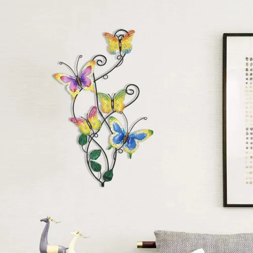 Miniatura 5 de Juegoal Decoración de estaca de jardín de mariposa de 28 pulgadas, decoración de arte de pared de metal, regalo ideal para el día de la madre