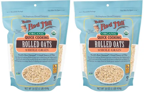 Miniatura 12 de Bob's Red Mill - Copos de avena orgánicos de cocción rápida , 16 onzas (paquete de 4)