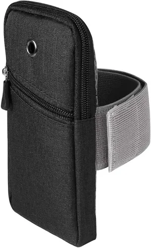 Miniatura 5 de Brazalete deportivo universal de nailon con cremallera compatible con Samsung Galaxy S23+ S22+ S21+ S20+ S10+ S9+ S8+ / S20 FE Note 20 10+ 9 8 / A51