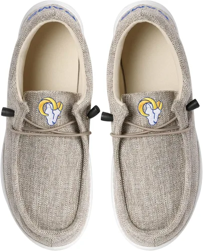 Miniatura 63 de FOCO Men's NFL Team Logo Lightweight Loafers Lace Up Cotton Knit Shoes