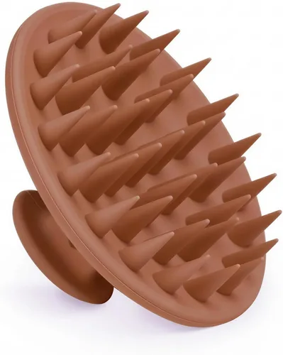 Miniatura 23 de Meartchy Cepillo de champú y masajeador de cuero cabelludo de silicona, cepillo para el cuero cabelludo para el crecimiento del cabello