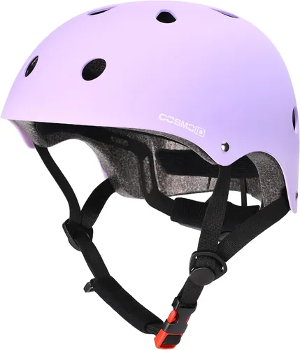 Miniatura 9 de Casco para bicicleta, scooter, patinaje en línea, patinaje en línea, ajustable y multideportivo para casco de patinaje, 3 tamaños para adultos