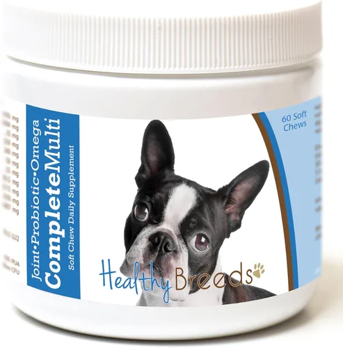 Miniatura 109 de Healthy Breeds Pug todo en uno multivitamínico suave masticable 60