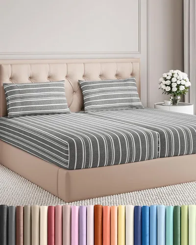 Juego de sábanas divididas tamaño King de 5 piezas, cómodo, transpirable y refrescante, ropa de cama de lujo de hotel para mujeres, hombres, niños,