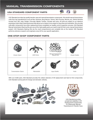 Miniatura 3 de Juego de llaves de resorte T45/T56 de transmisión manual estándar de EE. UU