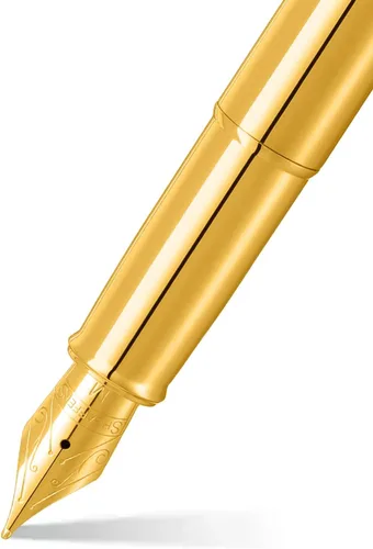 Miniatura 2 de Sheaffer 100 9372 Brillante PVD Gold Pen con PVD Chapado en Oro Bordes (Pluma Estilográfica)
