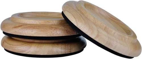 Miniatura 8 de Copas de madera maciza para piano de cola, juego de 3 ruedas de piano, protectores de suelo para patas de piano, almohadillas de protección