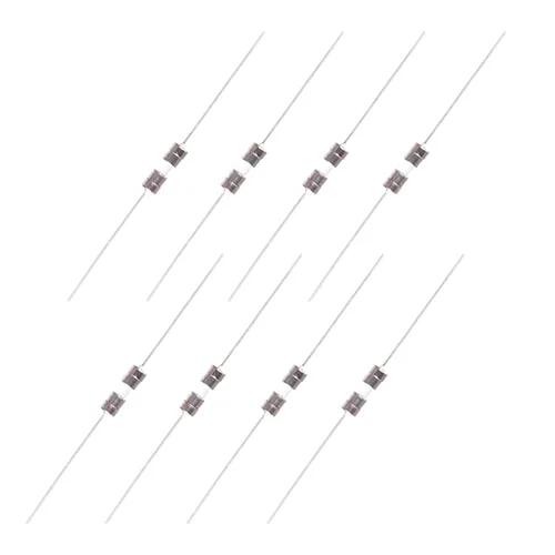 Miniatura 10 de Bettomshin 20 fusibles de plomo axial de tubo de cerámica T1A de 250 V, 0.142 x 0.394 in/0.14 x 0.39 pulgadas, fusible de fusión lenta de retardo