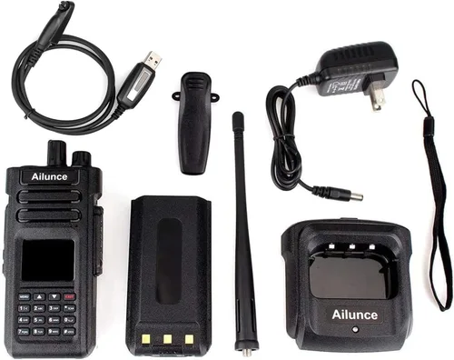 Miniatura 7 de Radioaficionado HD1, radio profesional de doble banda DMR/analógica bidireccional – Walkie Talkie impermeable IP67 con 3200mAh USB-C, llamada