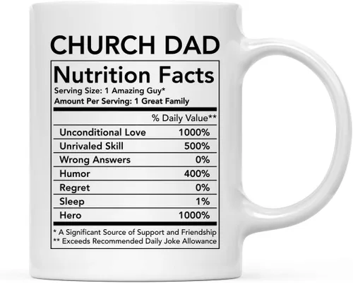 Miniatura 11 de Andaz Press Divertida taza de té de café de cerámica de 11 onzas, regalo de agradecimiento, datos nutricionales del ejército, paquete de 1, ideas