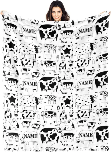 Miniatura 17 de Manta personalizada divertida para amantes de los gatos, manta con nombre personalizado con bonito regalo de gato para personas que aman a
