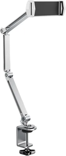 Miniatura 6 de Soporte de tableta plegable Soporte de tableta Soporte flexible ajustable para tabletas con rotación de 360 grados para teléfono móvil Plata