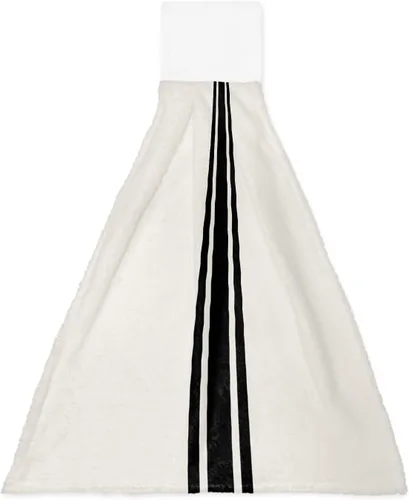 Miniatura 12 de Toallas de cocina colgantes estilo granja, retro, textil, textura a cuadros, toallas de mano con lazo para colgar, estilo granja, suaves