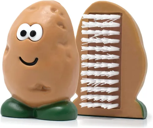 Joie Spud Dude - Cepillo para patatas, limpiador de verduras y frutas, limpiador de productos, bonito accesorio de cocina, apto para lavavajillas
