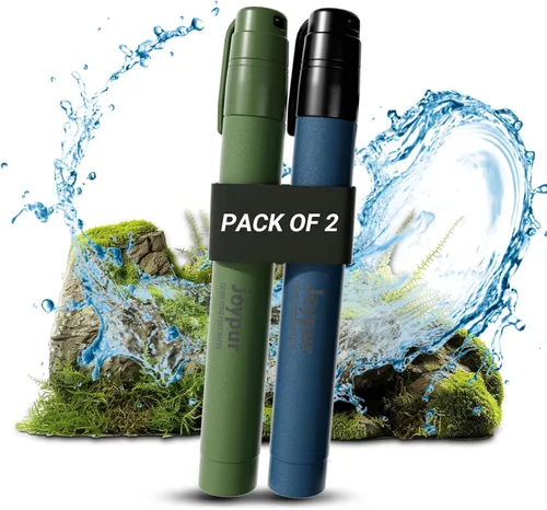Miniatura 18 de Pajita de Filtro de Agua Portátil para Supervivencia, Equipo Esencial para Acampar y Senderismo, Pajita de Purificación de Agua para Viajes